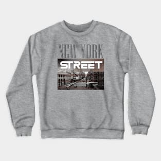 New york street artwork 002 Crewneck Sweatshirt